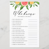 シャワーゲームで花嫁を最高の知ったグレープフルーツ (正面)