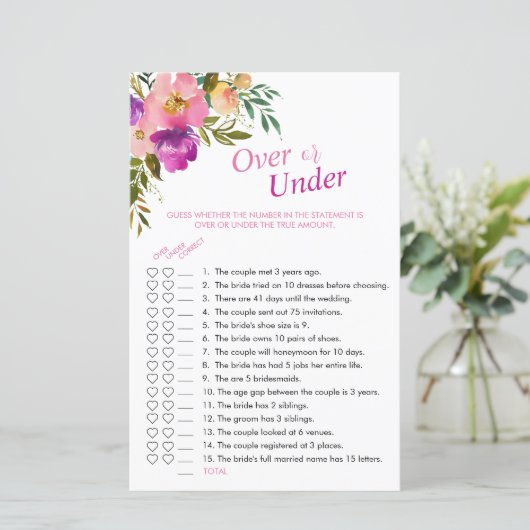 シャワーゲームの上または下のピンク色のフローラ (スタンド正面)