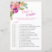 シャワーゲームの上または下のピンク色のフローラ (正面)