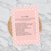 シャワーゲームの下に単にかわいいピンクの弓 招待状