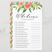 シャワーゲームをママに知最高のっているグレープフルーツ (正面/裏面)