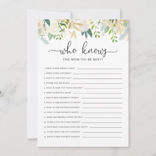 シャワーゲームをママに知最高のっている牡丹金ゴールド 招待状 (正面)