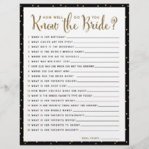 シャワーゲーム | 花嫁ってどれくらい知ってる？