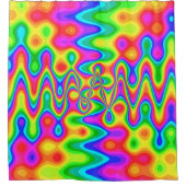 シャワーサイケデリックカーテン シャワーカーテン (正面)