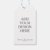 シャワーサンキューメッセージカード、印刷サンキューラベル ギフトタグ (正面)