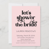 シャワーザブライドタイポグラフィ招待状 招待状 (正面)