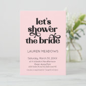 シャワーザブライドタイポグラフィ招待状 招待状 (スタンド正面)