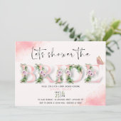 シャワーザブライドフローラブライダルシャワー 招待状 (スタンド正面)