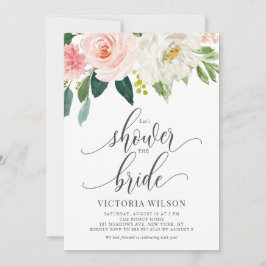 シャワーザブライド赤面フローラブライダルシャワー 招待状