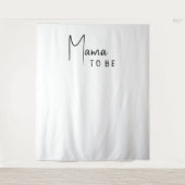 シャワーシンプルの背景になるモダンニュートラルママ タペストリー (正面)