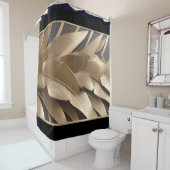 シャワースカルプチャードメタルバナナリーフ2-シャワーカーテン シャワーカーテン (インサイチュ)