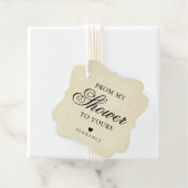 シャワータイムから貴女のもとへ ヴィンテージ ブライダルシャワー フェイバータグ (インサイチュ)