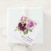 シャワータイムから貴方へ プラム フラワーブライダルシャワー フェイバータグ (インサイチュ)