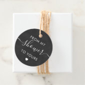 シャワータイムをあなたに、ブライダルシャワーチョークボード フェイバータグ (インサイチュ)