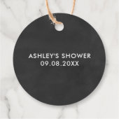 シャワータイムをあなたに、ブライダルシャワーチョークボード フェイバータグ (裏面)