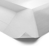 シャワーハイランドカウバスルーム（白黒） ポスター (角)