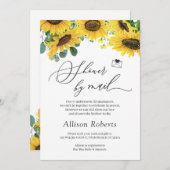 シャワーバイメールシッエレガントクサンフラワーユーカリ 招待状 (正面/裏面)