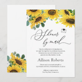 シャワーバイメールシッエレガントクサンフラワーユーカリ 招待状