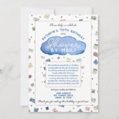 シャワーバイメールレインクラウド誕生日カードシャワー 招待状 (正面)