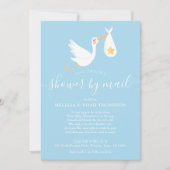 シャワーバイメールロングディスタークブルー 招待状 (正面)