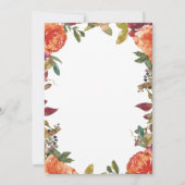 シャワーバイメール秋フローラ仮想ブライダルシャワー 招待状 (裏面)