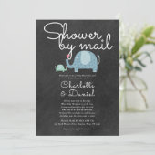 シャワーバイメール 長距離 おしゃれなワイルドフラワー 招待状 (スタンド正面)