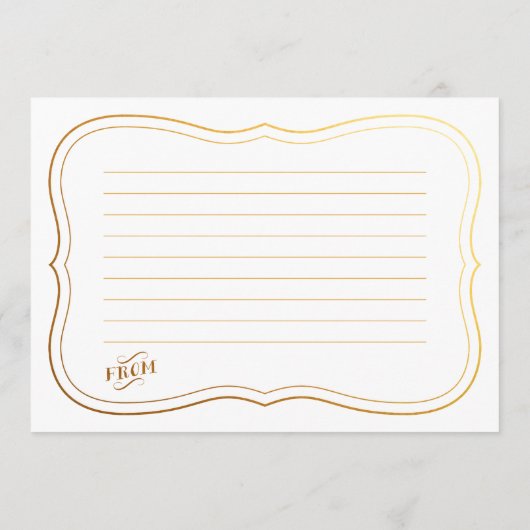 シャワーパーソナライズされたアドバイスカード花嫁または新しいママ アドバイスカード (裏面)