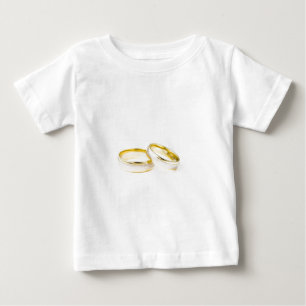 シャワーパーティー 花嫁 花婿 愛 ウェディング リング ベビーTシャツ