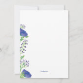 シャワーブライドの招待状 招待状 (裏面)