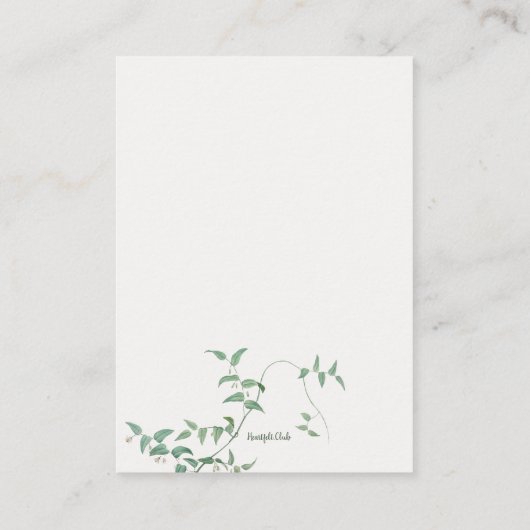 シャワーブースカード（ラッピングなし） エンクロージャーカード (裏面)