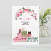 シャワープレゼントと花の招待状 招待状 (スタンド正面)