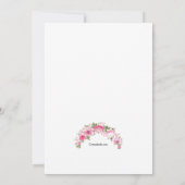 シャワープレゼントと花の招待状 招待状 (裏面)