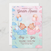 シャワーベビー招待 招待状 (正面/裏面)