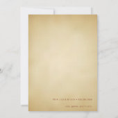 シャワーベーシックセピア シンプルテキスト ノンバイナリーシャワー 招待状 (裏面)