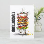 シャワーマ、先生、アラブ料理 - シャワーマ アラブ料理 招待状 (スタンド正面)