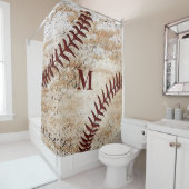 シャワーモノグラムのカーテ男性へン シャワーカーテン (インサイチュ)