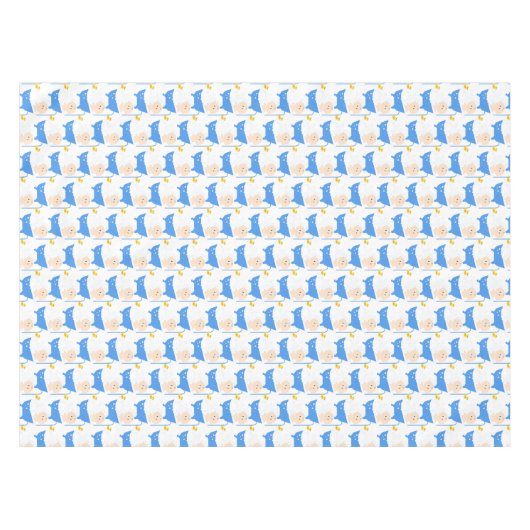 シャワー付き入浴用ベビー赤ちゃんシャワー長方形 テーブルクロス (正面(横))