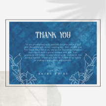 シャワー前の何か青いサンキューカード