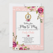 シャワー夫人へのブライダ恋しく思ル·シャワーの招待 招待状 (正面)