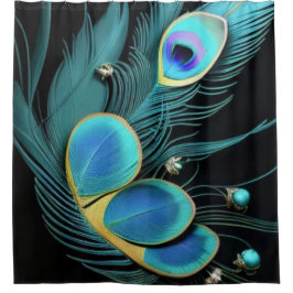 シャワー威厳のある/孔雀/|シャワーカーテン シャワーカーテン
