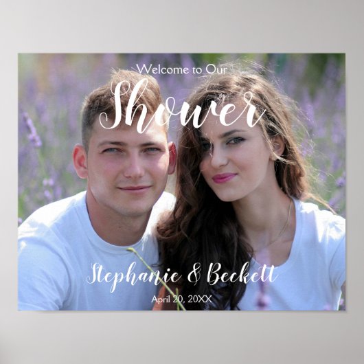 シャワー室へようこそ フォトウェルカムサイン ポスター (正面)