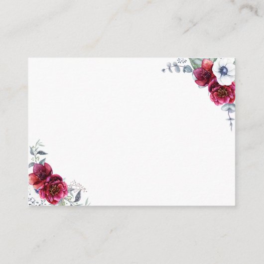 シャワー小さな挿入カードを表示して招待状に追加 エンクロージャーカード (裏面)