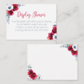 シャワー小さな挿入カードを表示して招待状に追加 エンクロージャーカード (正面/裏面)