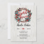 シャワー招待状，ホリデー招待状,リース 招待状 (正面)