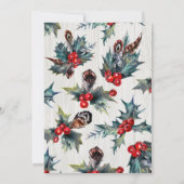 シャワー招待状，ホリデー招待状,リース 招待状 (裏面)