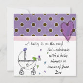 シャワー招待 招待状 (正面)