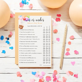 シャワー推測下の虹の風船