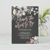 シャワー母になるフローラ赤ちゃんシャワー招待状 招待状 (スタンド正面)