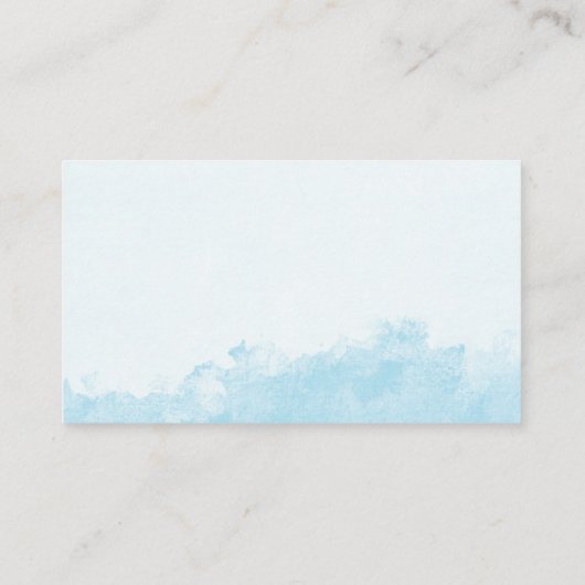 シャワー洗面テクスチャベビーブルーを表示 エンクロージャーカード (裏面)