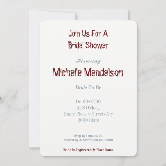 シャワー準備 招待状 (裏面)